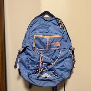 The North Face Blue and Orange Backpack